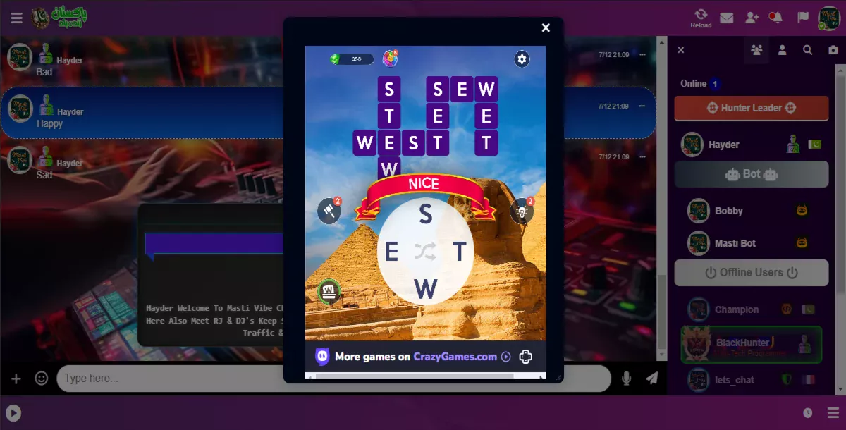 Word Scramble Game