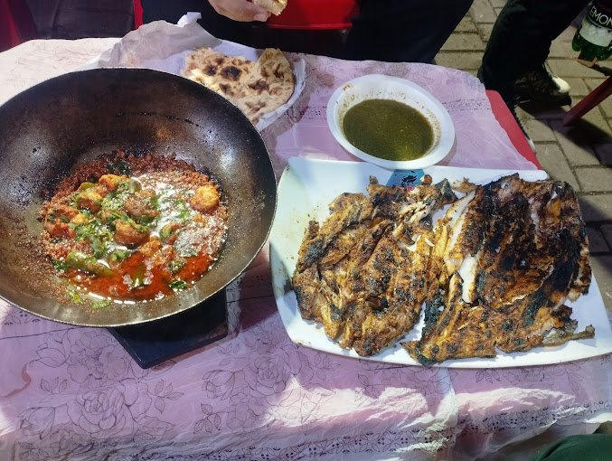 Prawn Karahi with Grilled Fish