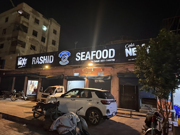 Rashid Seafood building at East Wharf Karachi